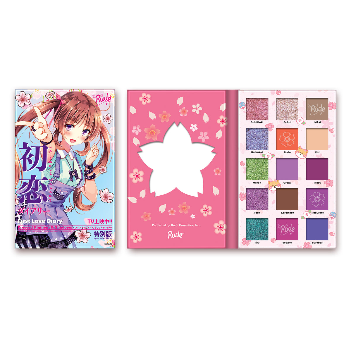 Manga Collection Pressed Pigments & Shadows - Cat Girl Chronicles by Rude  Cosmetics