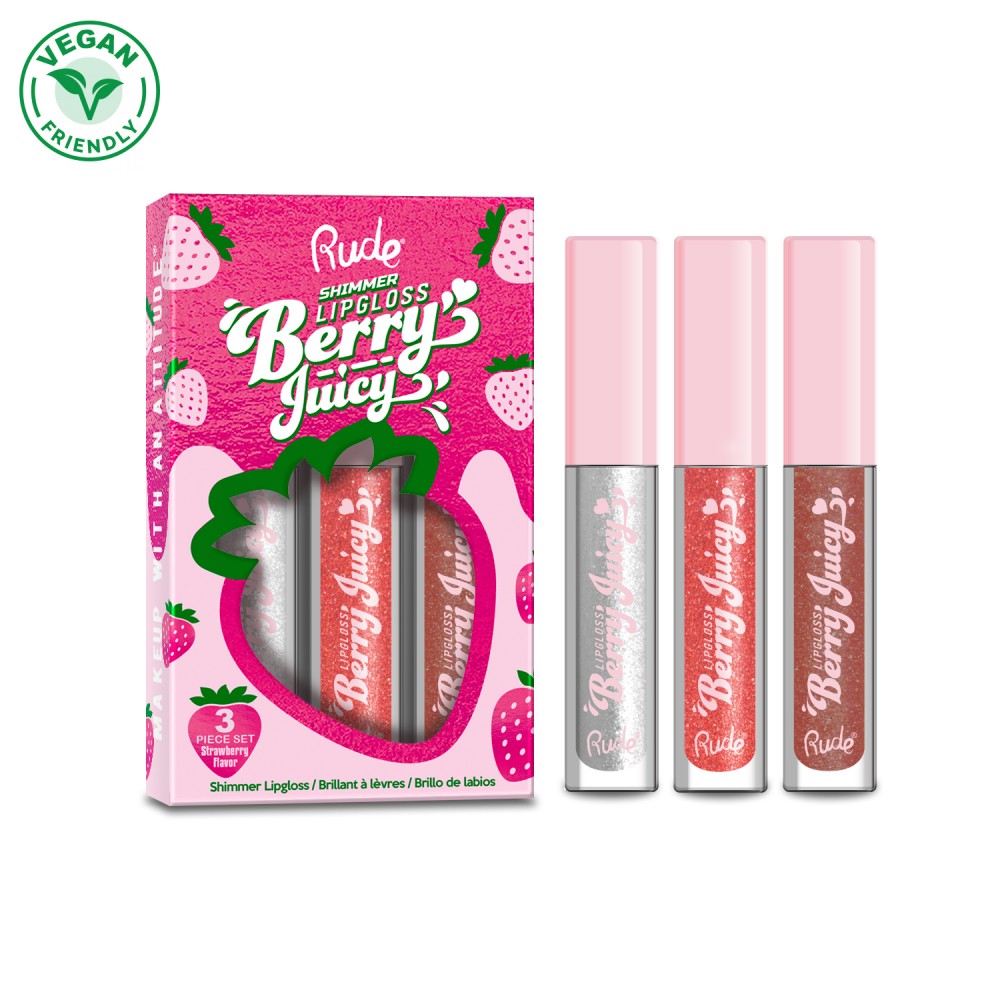 RUDE Berry Juicy Lip Gloss Duo - Code Red / Crystalize Duo main image 0