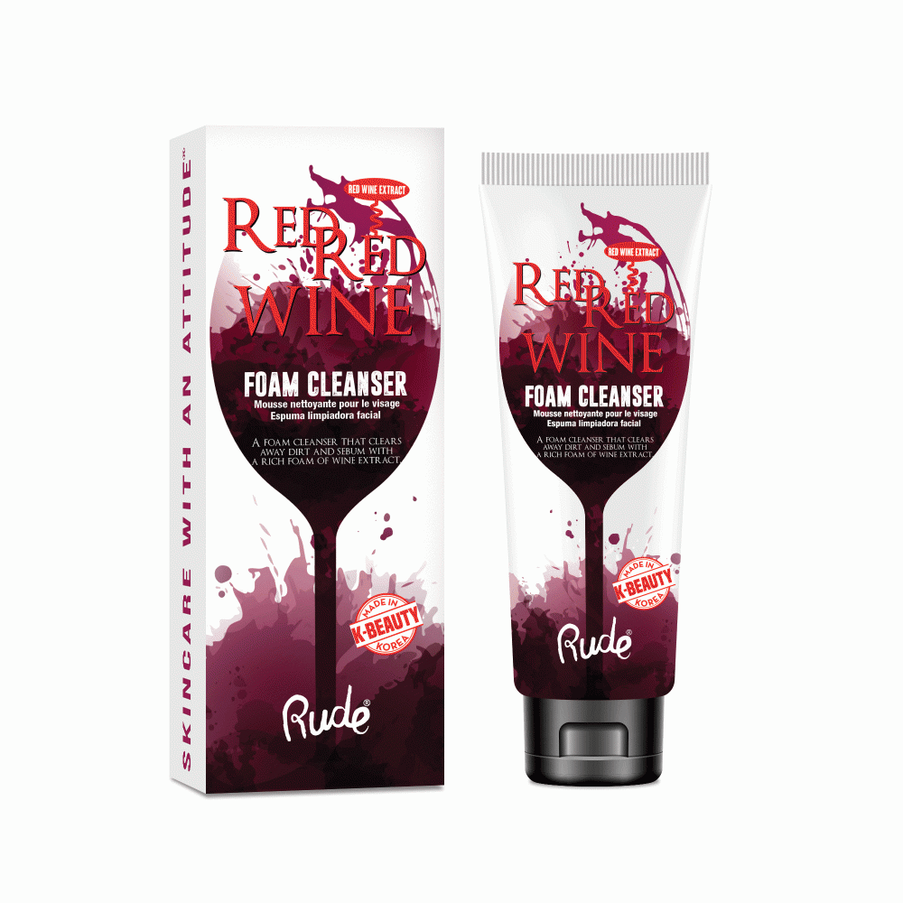 RUDE Red Red Wine Foam Cleanser