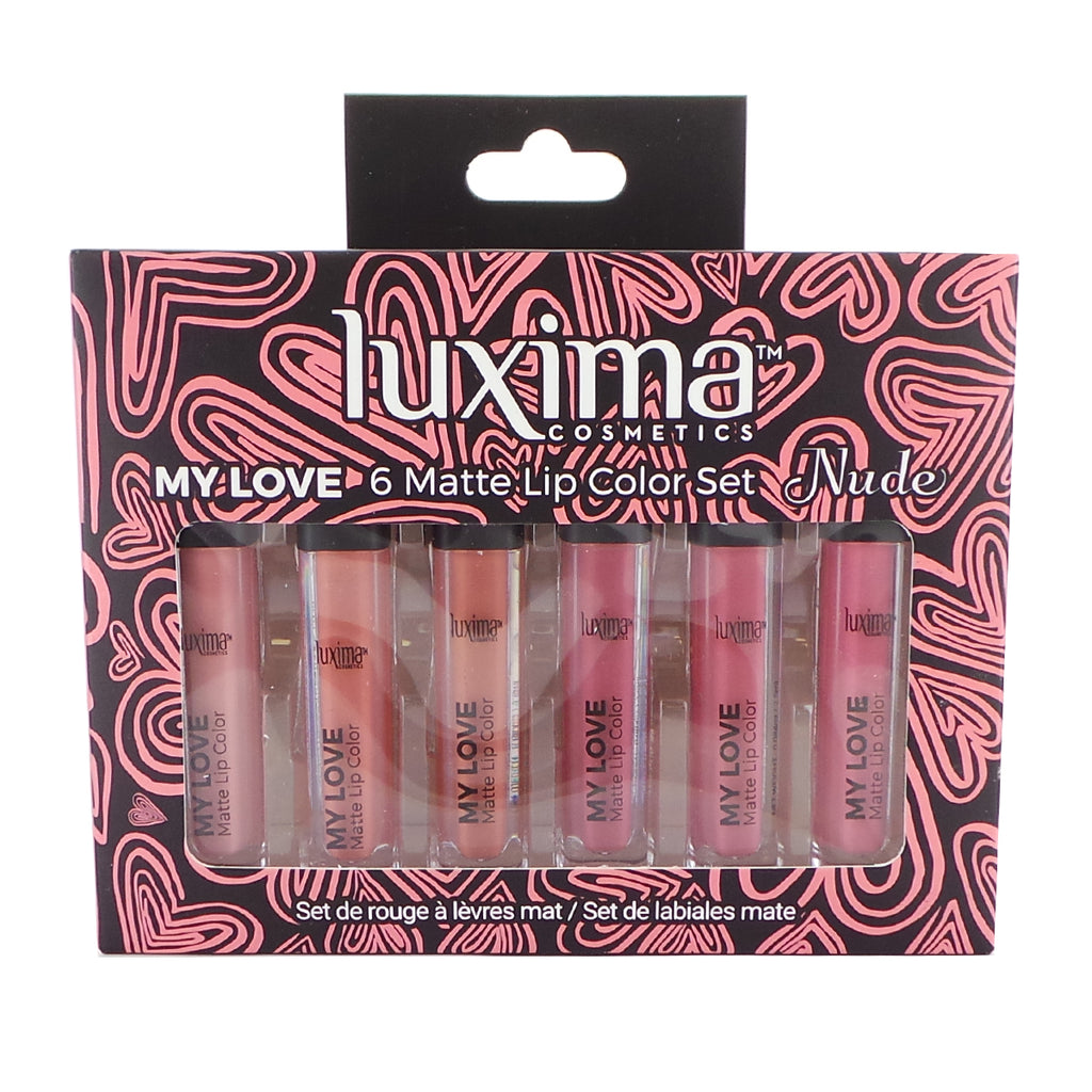 LUXIMA My Love 6 Matte Lip Color Set - Nude