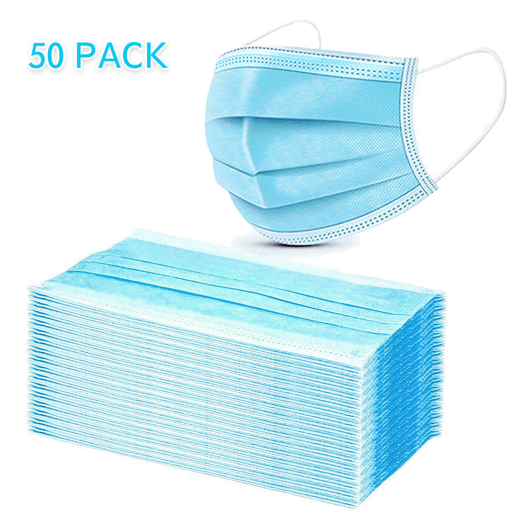 Disposable Protective Face Mask - Pack of 50