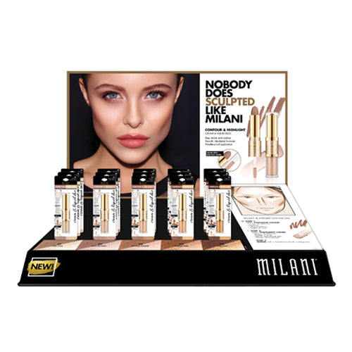MILANI Contour & Highlight Cream & Liquid Duo Display Set - 15 Pieces
