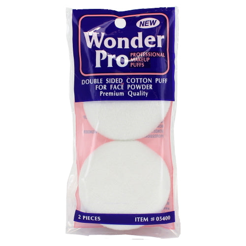 Wonder Pro Double Sided Cotton Puff For Face Powder - 2 Pieces
