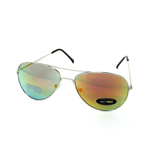 AIR FORCE Aviator Color Mirror Sunglasses Mirror Orange