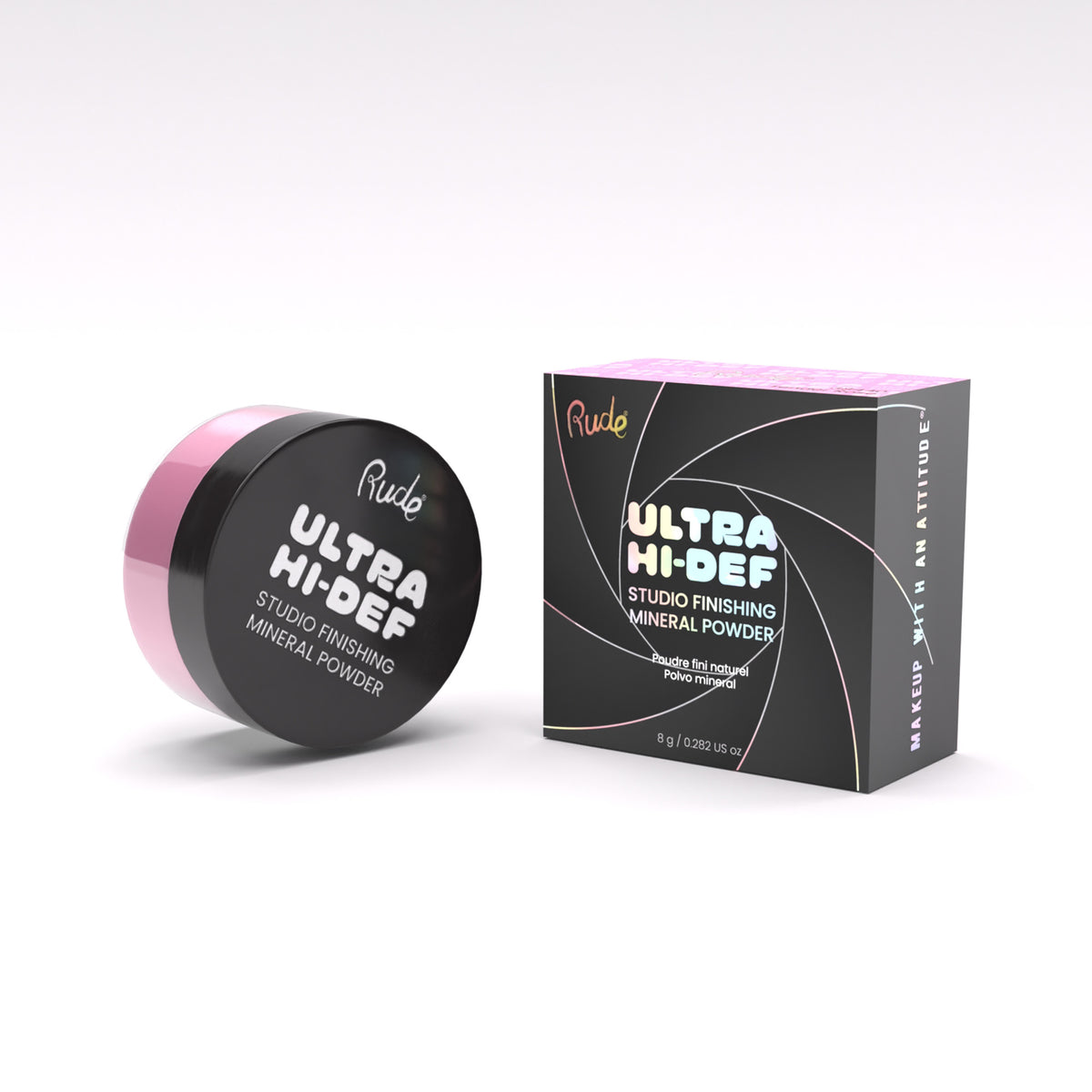 RUDE UHD Mineral Powder Display Set