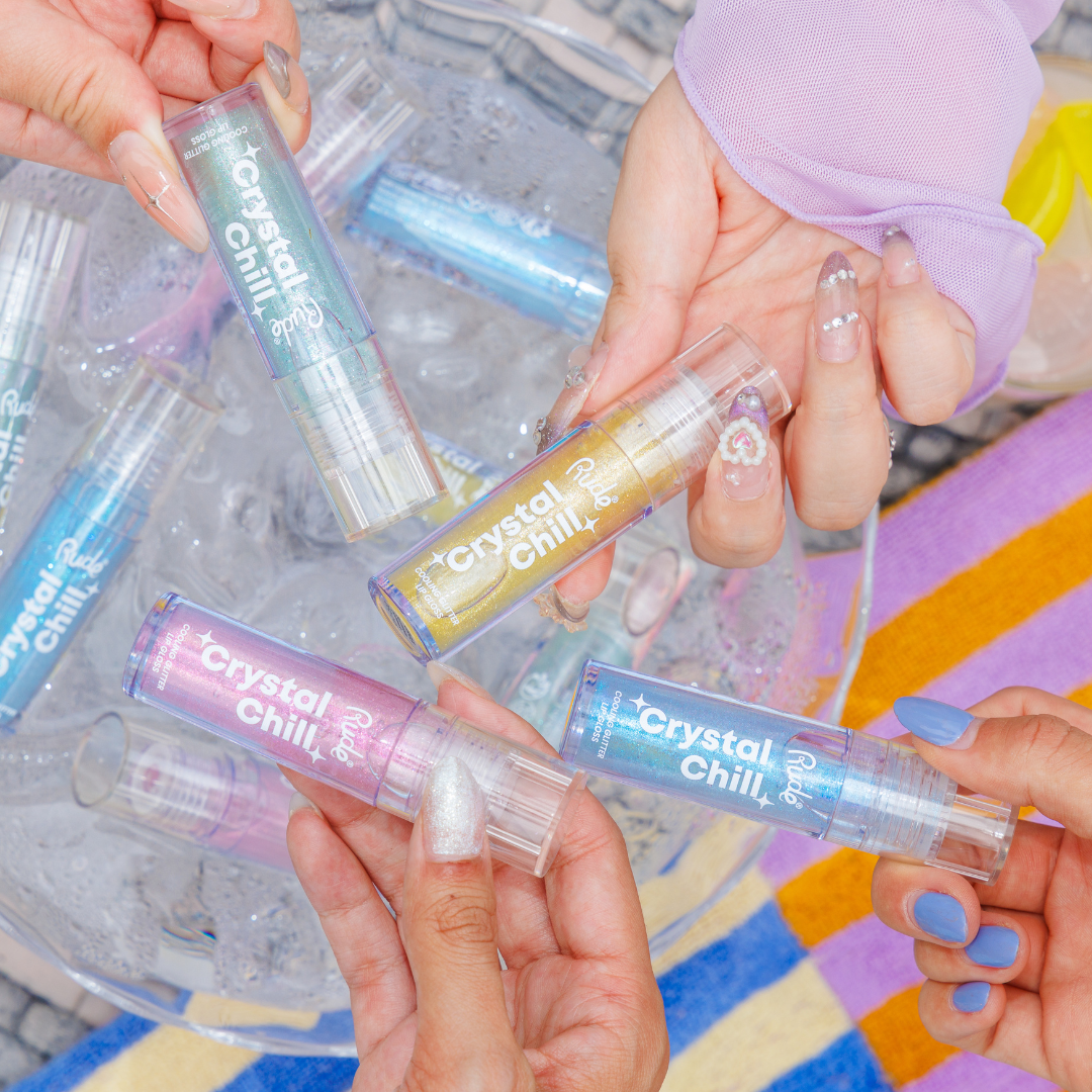 RUDE Crystal Chill Cooling Glitter Lip Gloss