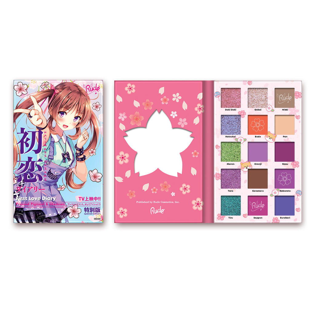 RUDE Manga Collection Pressed Pigments & Shadows - First Love Diary