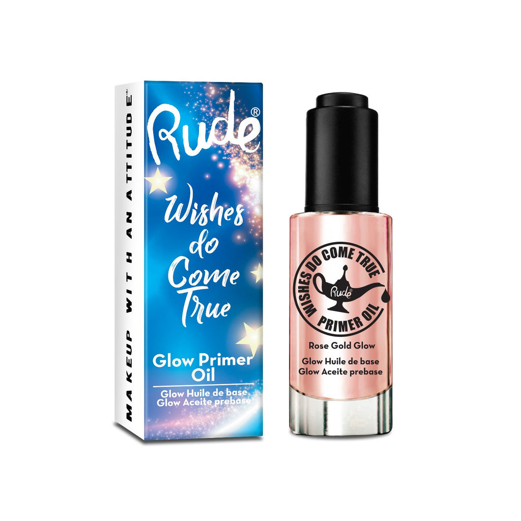 RUDE Wishes Do Come True Glow Primer Oil - Rose Gold, Display Set, 12 Pieces