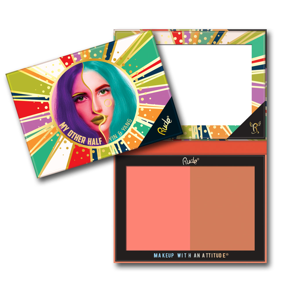 RUDE My Other Half Duo Shade Face Palette