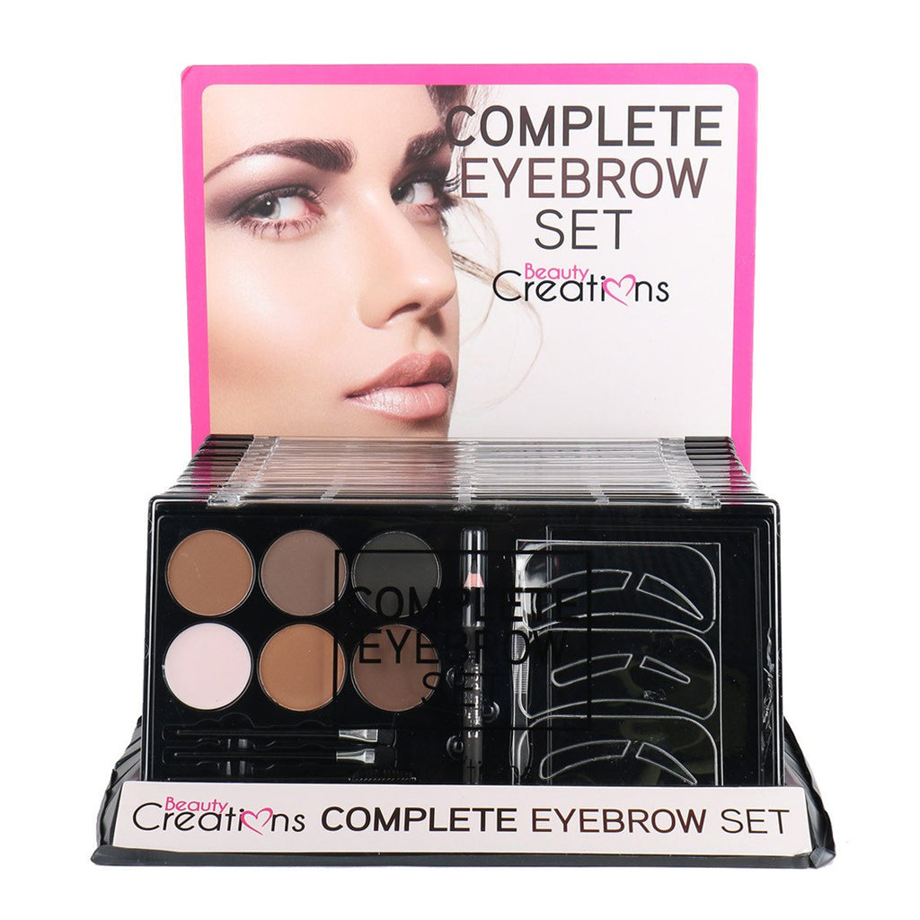 BEAUTY CREATIONS Complete Eyebrow Set Display Set, 12 Pieces