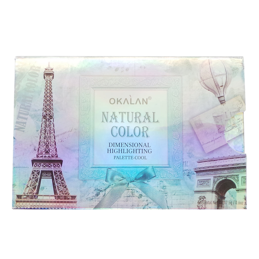 OKALAN Natural Color Dimensional Highlight Palette - Cool