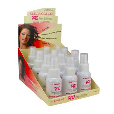 KLEANCOLOR Pro Prep & Prime Makeup Primer Spray Display Case Set 12 Pieces - MSS2262