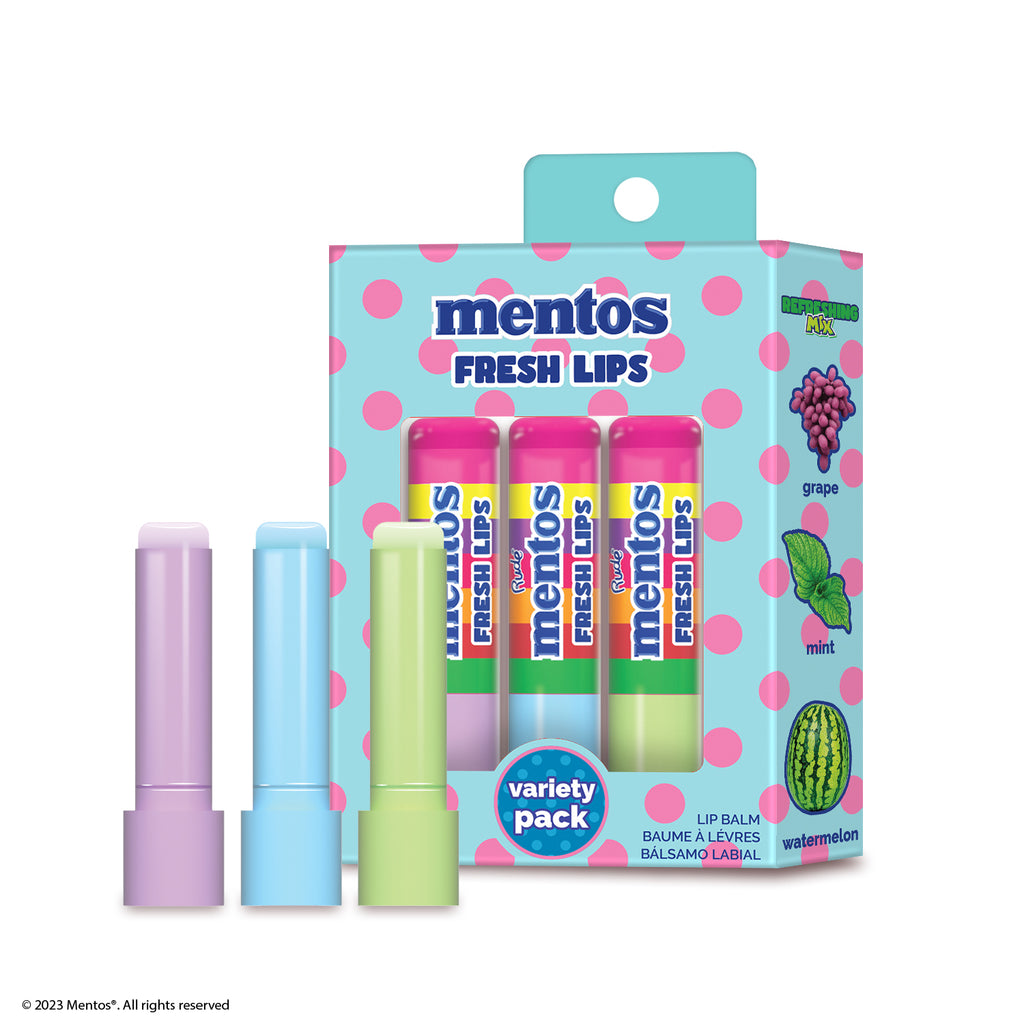 RUDE Mentos Fresh Lips Variety Pack (Lip Balm)