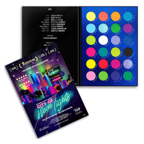 RUDE City of Neon Lights - 24 Vibrant Pigment & Eyeshadow Palette