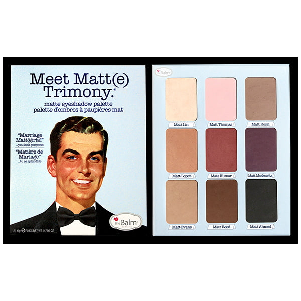 theBalm Meet Matt(e) Trimony Eyeshadow Palette - 9 Shades