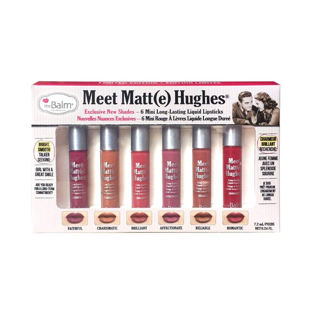 theBalm Meet Matte Hughes Set of 6 Mini Long-Lasting Liquid Lipsticks 2