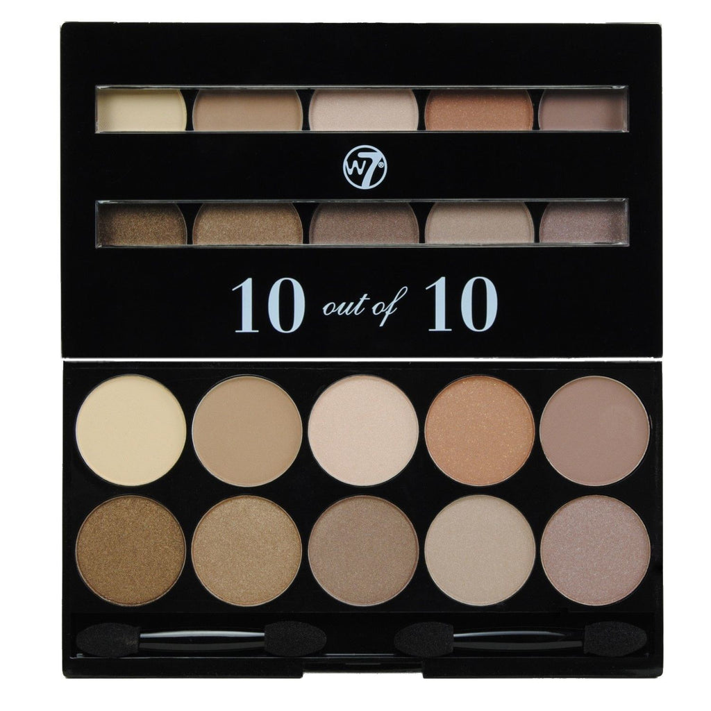 W7 Perfect 10 out of 10 Eyeshadow Palette - Browns