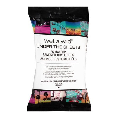 WET N WILD Under the Sheets Makeup Remover Wipes - 25 Towelettes