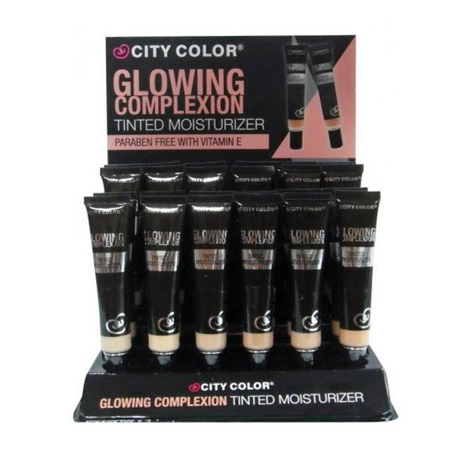 CITY COLOR Glowing Complexion Tinted Moisturizer Display Case Set 24 Pieces